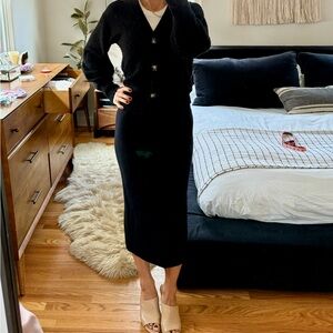 The Reset Wool Cashmere Pencil Skirt - xs